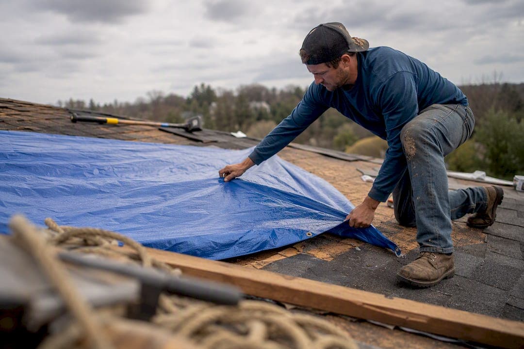 Emergency Roof Tarp: What to Do Right Now